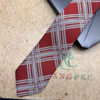 Cà vạt nam mẫu thắt sẵn dây kéo bản nhỏ 6cm mẫu đỏ caro trắng