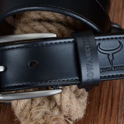 Thắt Lưng Da Bò Chính hãng COWATHER XF013 Đen