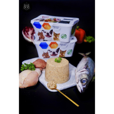 Pate Tươi Vị Gà Cá Thức Ăn Cho Mèo Và Chó (Mixed Ocean Fish & Chicken Breast Pet Paste)