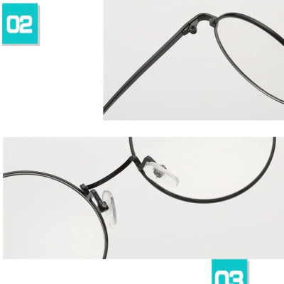 Gọng Kính Xinh, Gọng Kính cận, Kính giả cận retro Mắt tròn kim loại cao cấp cho Nam và Nữ + tặng tuavit Kính Xinh mini