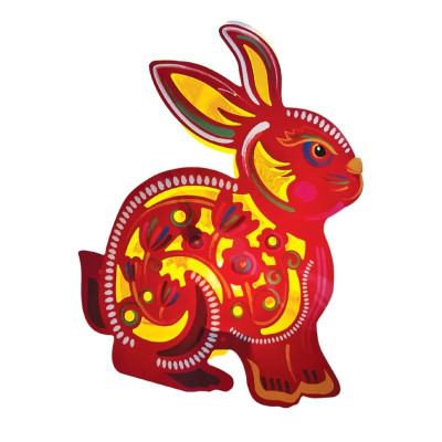 Lồng đèn Trung Thu - Lồng đèn trang trí "Ký ức tuổi thơ" hình Thỏ siêu to