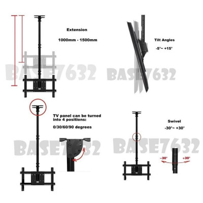 Khung Treo Tivi Thả Trần NBT 560 Hàng Nhập Khẩu