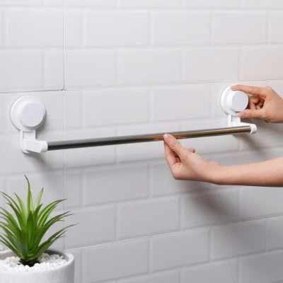 Móc Treo Đồ Hút Chân Không, Thanh Ngang Treo Đồ Kèm Móc - HÀNG CHÍNH HÃNG MINIIN