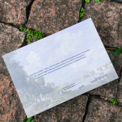 BỘ 100 POSTCARD TRANH MONET, GIẤY MỸ THUẬT 300G CAO CẤP – Nho Xanh