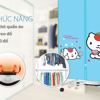 Máy sấy quần áo Sunhouse SHD2702 công suất 900W sấy 10kg quần áo - Hàng chính hãng 