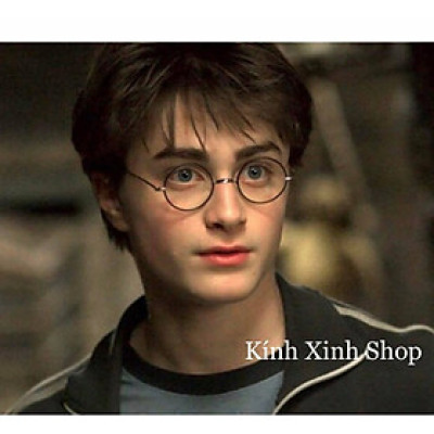 Gọng Kính Kim loại Mắt tròn nhỏ thầy bói - Gọng lò xo kim loại có thể thay tròng cận