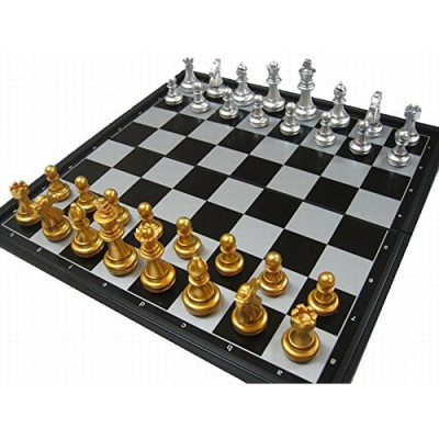 Bộ bàn cờ vua 25cm loại cao cấp Henrysa - Quân cờ màu Vàng - Bạc