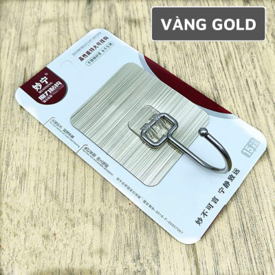 Móc Dán Tường Siêu Chắc Phủ Vàng & Bạc Mẫu Mới, Không Khoan Đục, Chịu Lực 15KG - HÀNG CHÍNH HÃNG MINIIN