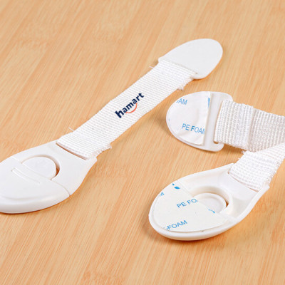 Dây Đai Khoá Tủ Lạnh Dạng Gài Móc Khoá Tủ Trẻ Em Keo Dán Siêu Dính Chịu Lực Tiện Lợi