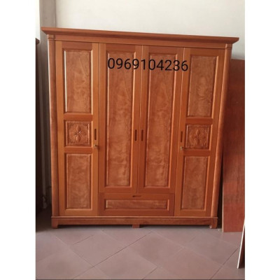 TỦ ÁO GỖ ĐINH HƯƠNG CÁNH PHẲNG