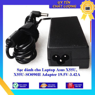 Sạc dùng cho Laptop Asus X55U X55U-SO090H Adapter 19.5V-3.42A - Hàng Nhập Khẩu New Seal