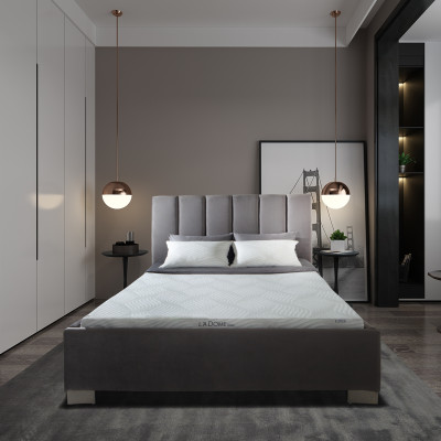 Đệm Cao Su Liên Á Ladome Grey Cao 10cm- Giường Đôi - Cao Su Thiên Nhiên 100%