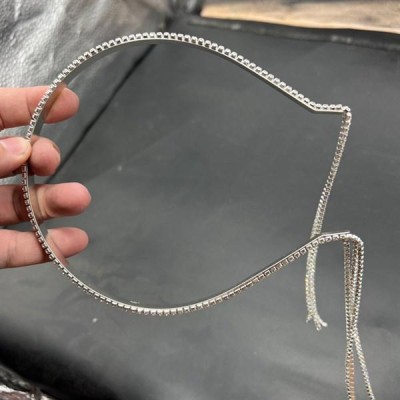 Băng đô cô dâu đây đá 3 hàng tua rua Giangpkc 3-2022 ximamany