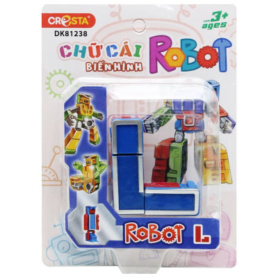 Đồ Chơi Lắp Ráp Biến Hình Robot Chữ Cái L - Cresta DK81238