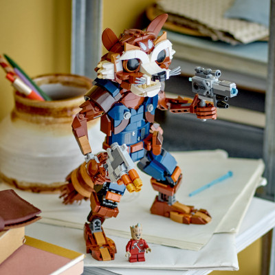 Đồ Chơi Lắp Ráp Mô Hình Nhân Vật Rocket LEGO SUPERHEROES 76282 (566 chi tiết)