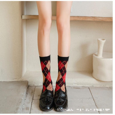 NHIỀU MẪU Tất họa tiết thổ cẩm, chất liệu Polyester cao cấp, tất công sở