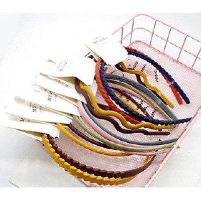 Sét 2 bờm cài tóc nhiều màu phong cách Hàn Quốc