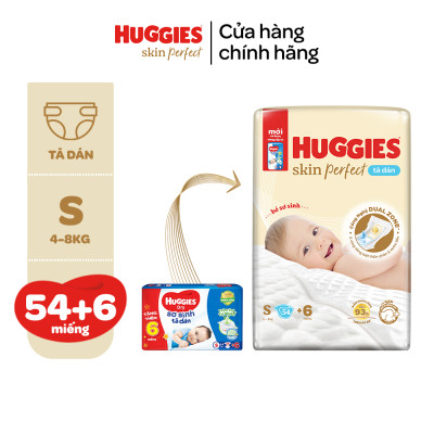 [Tặng kèm miếng] Tã dán sơ sinh Tràm Trà Tự Nhiên Huggies NB40/NB70/S54/S80