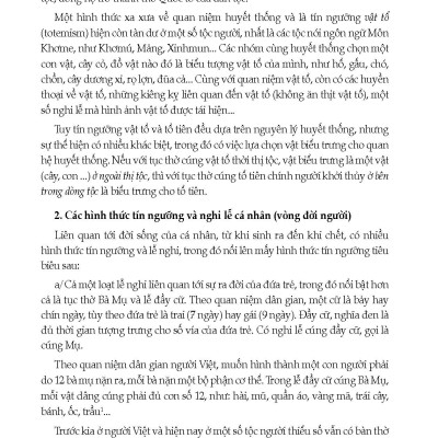 Tín Ngưỡng Của Các Dân Tộc Việt Nam