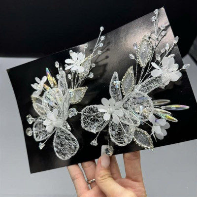 Cài tóc cô dâu lưới đính đá mẫu mới tp HCM t9/2024