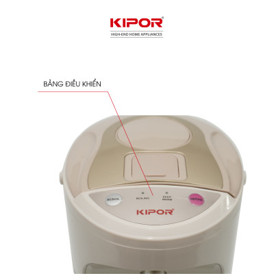 Bình thuỷ điện KIPOR KP-EP642 - 4,2L - Ruột bình inox 304 - Đun sôi nhanh, có tay cầm, chế độ tự bật, tự ngắt, 3 chế độ lấy nước - Hàng chính hãng