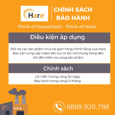 Bình thủy điện HR-AP -hàng chính hãng thương hiệu Hare - bảo hành 12 tháng