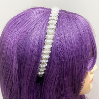 Cài tóc pha lê kim cương bảng to cao cấp - bờm tóc pha lê - quà tặng cho bạn gái