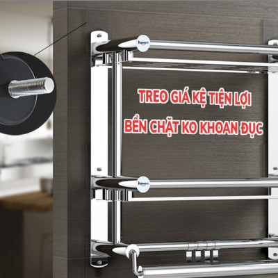 Móc Dán Tường Có Đinh Ốc Vít Miếng Dán Tường Đóng Đinh Tiện Lợi Ko Khoan Đục Tường