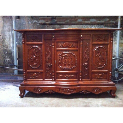 Tủ Thờ Tam Đa Gỗ Gụ