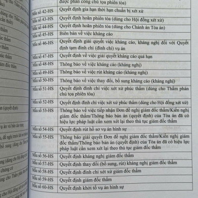 Sách So Sánh - Đối Chiếu Bộ Luật Tố Tụng Hình Sự Năm 2015 sđ, bs năm 2021 và Các Biểu Mẫu Trong Bộ Luật Tố Tụng Hình Sự (V2226A)