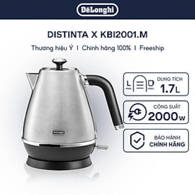 [Hàng chính hãng] Ấm đun nước siêu tốc DeLonghi Distinta X KBI2001.M