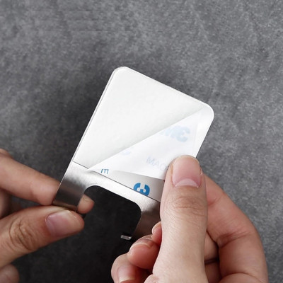 Móc Inox Gán Tường, Móc Dán Tường Treo Dao Cạo Râu Cho Phòng Tắm, Miếng Dán 3M Siêu Dính, Tiện Dụng. TakyHome 2011