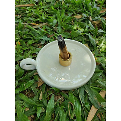 Đĩa cắm palo santo - Đĩa đốt xô thơm all in 1