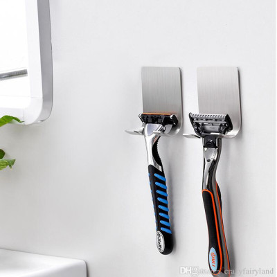 Móc Inox Gán Tường, Móc Dán Tường Treo Dao Cạo Râu Cho Phòng Tắm, Miếng Dán 3M Siêu Dính, Tiện Dụng. TakyHome 2011