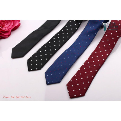 Cà Vạt Nam Bản Nhỏ 5cm Dòng Phổ thông