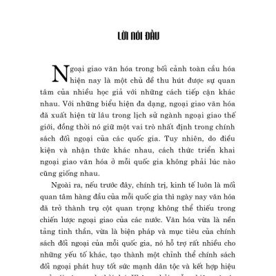 Ngoại giao văn hóa Mỹ trong hai thập niên đầu thế kỷ XXI - bản in 2024