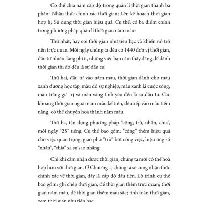 Sách - Quản Lí Thời Gian Theo Năm Màu