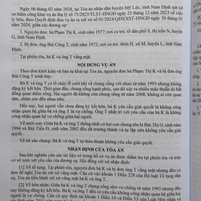Sách Hướng Dẫn Áp Dụng Pháp Luật Trong Giải Quyết Vụ Việc Về Hôn Nhân Và Gia Đình (V2423D)