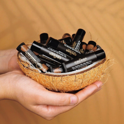 Combo Nước tẩy trang bí đao cocoon 500ml + Son dưỡng môi dầu dừa bến tre cocoon 5g