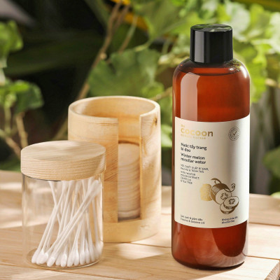 Combo Nước tẩy trang bí đao cocoon 500ml + Son dưỡng môi dầu dừa bến tre cocoon 5g