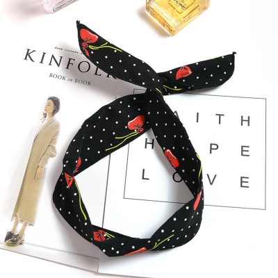 Băng đô cài tóc dạng dây cột dễ thương (giao ngẫu nhiên )