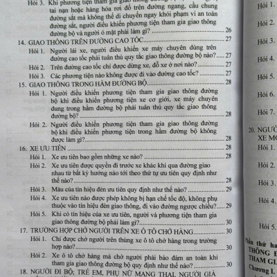 Sách Xử Phạt Vi Phạm Hành Chính Về Trật Tự, An Toàn Giao Thông Trong Lĩnh Vực Giao Thông Đường Bộ theo Nghị định 168/2024/NĐ-CP (V2559T)