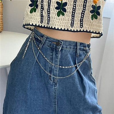 Chuỗi xích đeo quần thời trang unisex cá tính chain 2 lớp