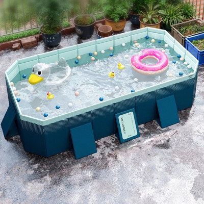 Bể bơi cho cả gia đình gấp gọn, Bể bơi tự động không bơm, Chất Liệu Cao Cấp an toàn - Tiết kiệm diện tích