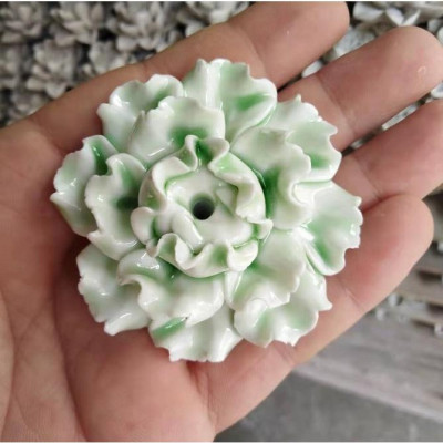 Đĩa cắm nhang hương hoa gốm đốt trầm dễ thương (size mini)