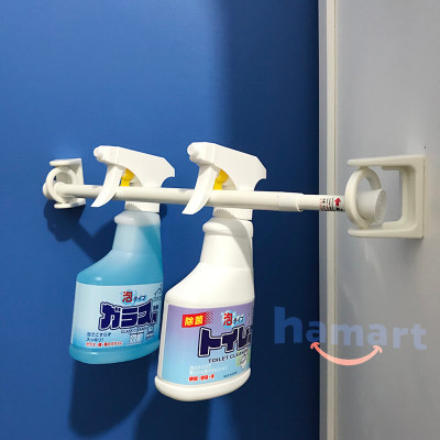 Giá Đỡ Thanh Treo Rèm Dán Góc Tường Xoay 360 Hamart Móc Vòng Tròn Siêu Dính Cố Định Đa Năng