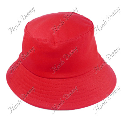 Mũ bucket nữ thời trang không thêu logo với chất liệu vải cotton thoáng mát dễ thấm hút mồ hôi