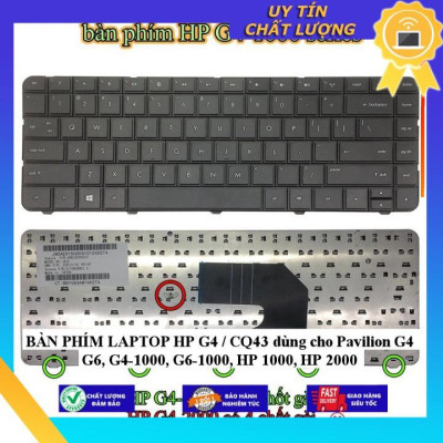 BÀN PHÍM LAPTOP HP G4 / CQ43 dùng cho Pavilion G4 G6 G4-1000, G6-1000, HP 1000 HP 2000 - Hàng Nhập Khẩu New Seal