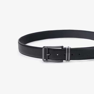 Thắt Lưng Hàng Hiệu Dây Lưng Nam GENCE LG43 Da Bò Cao Cấp Màu Đen