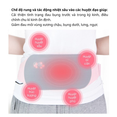 Đai lưng massage lưng bụng điều chỉnh nhiệt độ 